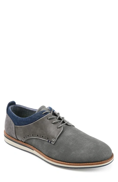Vance Co. Men's Latrell Embossed Casual Dress Shoes In Gray