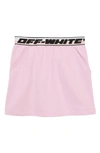 Off-white Girls Logo Industrial Sweat Skirt In Pink Black