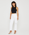Ag Knoxx Distressed High Waist Boyfriend Jeans In Authentic White Destructed