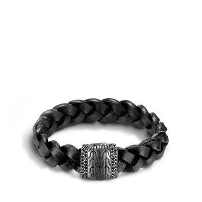 John Hardy Classic Chain Station Bracelet In Black Sapphire