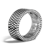 John Hardy Dot 2hinged 6.75 Bangle Bracelet In Silver