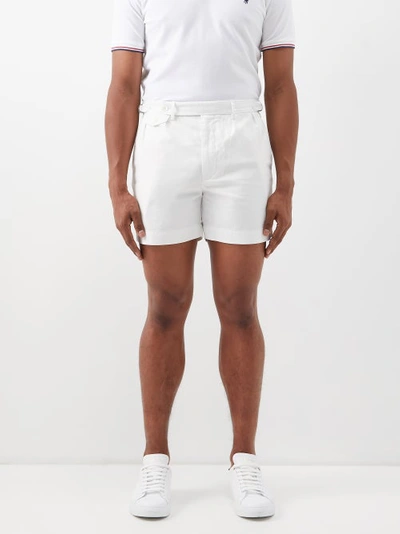 Polo Ralph Lauren Adjustable Cotton-twill Tailored Shorts In White