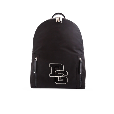 Dolce & Gabbana Logo Backpack In Black