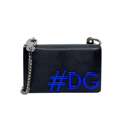 Dolce & Gabbana Logo Shoulder Bag In Black