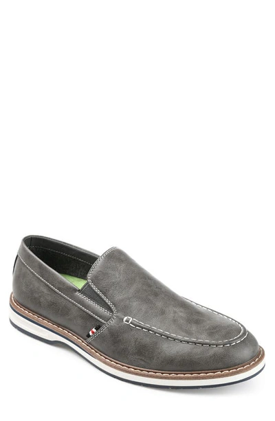 Vance Co. Men's Harrison Slip-on Casual Loafers In Gray