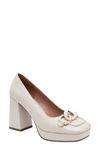 Linea Paolo Phoebe Platform Pump In Cream