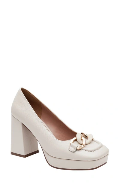 Linea Paolo Phoebe Platform Pump In Cream