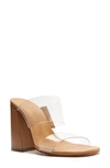 Schutz Women's Victorie High Block Heel Sandals In Honey Beige