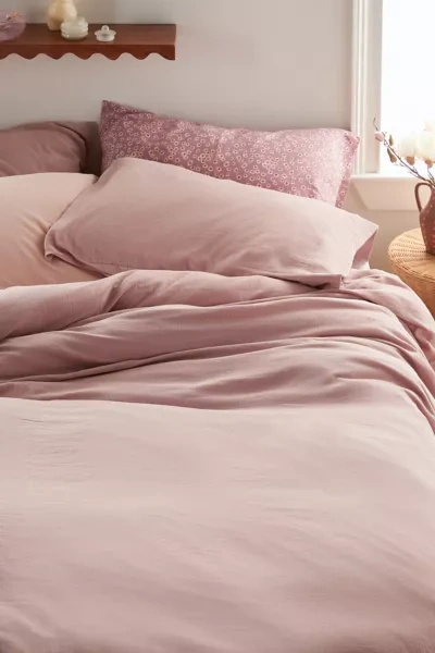 Urban Outfitters Cozy Crinkle Duvet Set