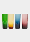 La Doublej X Salviati Set Of Four Murano Highball Glasses