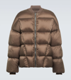 Rick Owens Zipped Padded Jacket In Dust