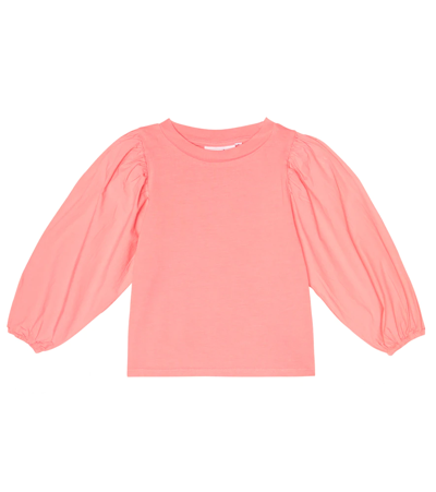 Molo Kids' Girls Pink Organic Cotton Top