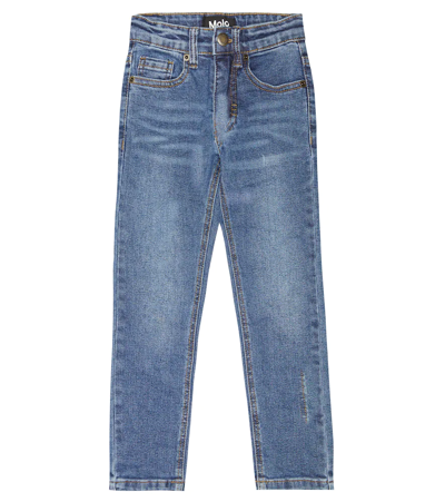Molo Kids' Aksel Slim Jeans In Indigo