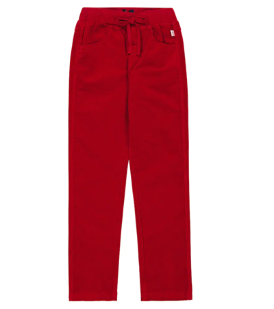 Il Gufo Kids' Corduroy Pants In Red