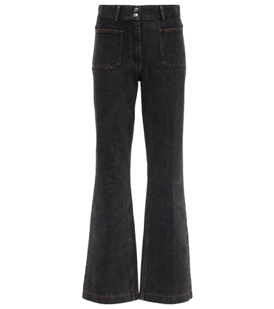 Apc Nikki High-rise Straight-leg Jeans In Black