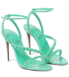 CHRISTIAN LOUBOUTIN MAFALDINA SPIKES 100 LEATHER SANDALS