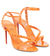 CHRISTIAN LOUBOUTIN MAFALDINA SPIKES 100 LEATHER SANDALS