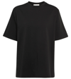 The Row Essentials Chiara Cotton-jersey T-shirt In Black