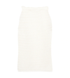 Dorothee Schumacher Modern Textures Crochet Pencil Skirt In Off White
