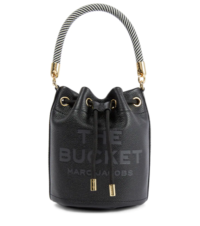 Marc Jacobs The Bucket Leather Bucket Bag In Black