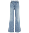Re/done 70s Ultra High Rise Wide Leg In Sunfaded Flow In Vintage Fade
