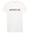 Moncler Logo Cotton Jersey T-shirt In White