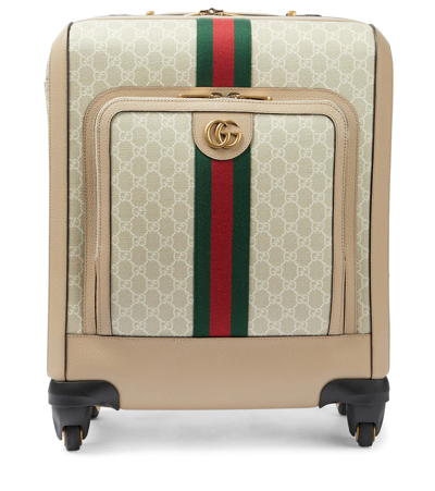 Gucci Savoy Small Carry-on Suitcase In Beige M.whi/oatm/vrv