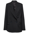 Acne Studios Classic Double Breasted Jacket In Black Polyester In Black