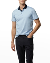 Rodd & Gunn Men's Stanley Point Jacquard Polo Shirt In Sky