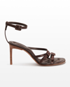 Jacquemus Les Sandales Camargue Leather Sandals In Brown