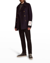 GOLDEN GOOSE MEN'S DOUBLE-BREASTED COMPACT PEACOAT