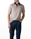 Rodd & Gunn Men's Stanley Point Jacquard Polo Shirt In Mocha