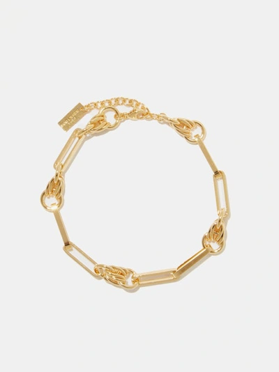 Saint Laurent Knot Chain Bracelet In Dore | ModeSens