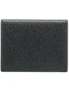 Thom Browne Striped Detailing Cardholder In Black