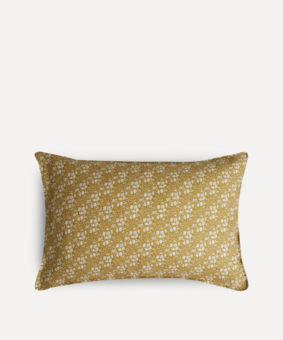 Liberty Capel Blossom Linen Standard Pillowcase In Yellow