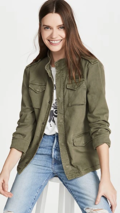 Anine Bing Army Multiple-pocket Jacket In Green