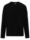 C.P. COMPANY C.P.COMPANY LOGO PLAQUE CREWNECK JUMPER