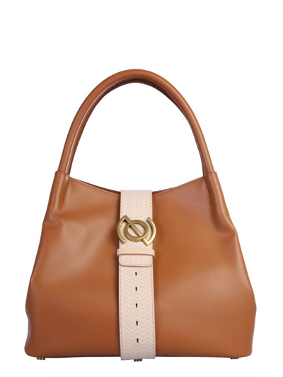 Zanellato Zoe M Pura Top Handle Bag In Brown