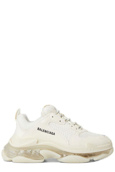 Balenciaga Triple S Sneakers In Light Beige