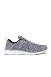 Apl Athletic Propulsion Labs Techloom Pro Knit Running Shoe In Heather Grey