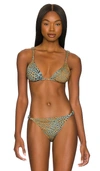 Ulla Johnson Women's Catalina Bikini Top In Ocelot