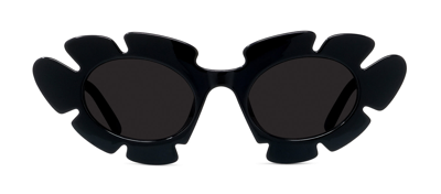 Loewe Logo-plaque Tinted Sunglasses In Black