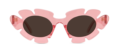 Loewe Lw40088u 72e Geometric Sunglasses In Brown | ModeSens display picture 3