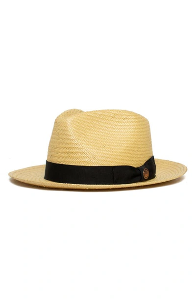 Goorin Bros First & Foremost Woven Straw Hat In Natural