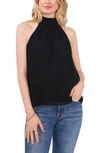 1.state Sleeveless Back Tie Halter Top In Black