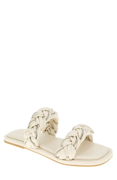 Bcbgeneration Women's Taneka Chainlink Braided Sandals In Cream