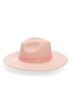 Treasure & Bond Felt Panama Hat In Pink