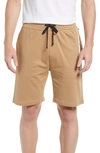 Hugo Boss Essential Cotton Pajama Shorts In Beige