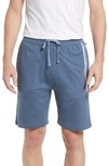 Hugo Boss Essential Cotton Pajama Shorts In Bering Sea Blue