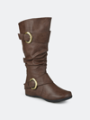 Journee Collection Women's Wide Calf Paris Boot In Brown